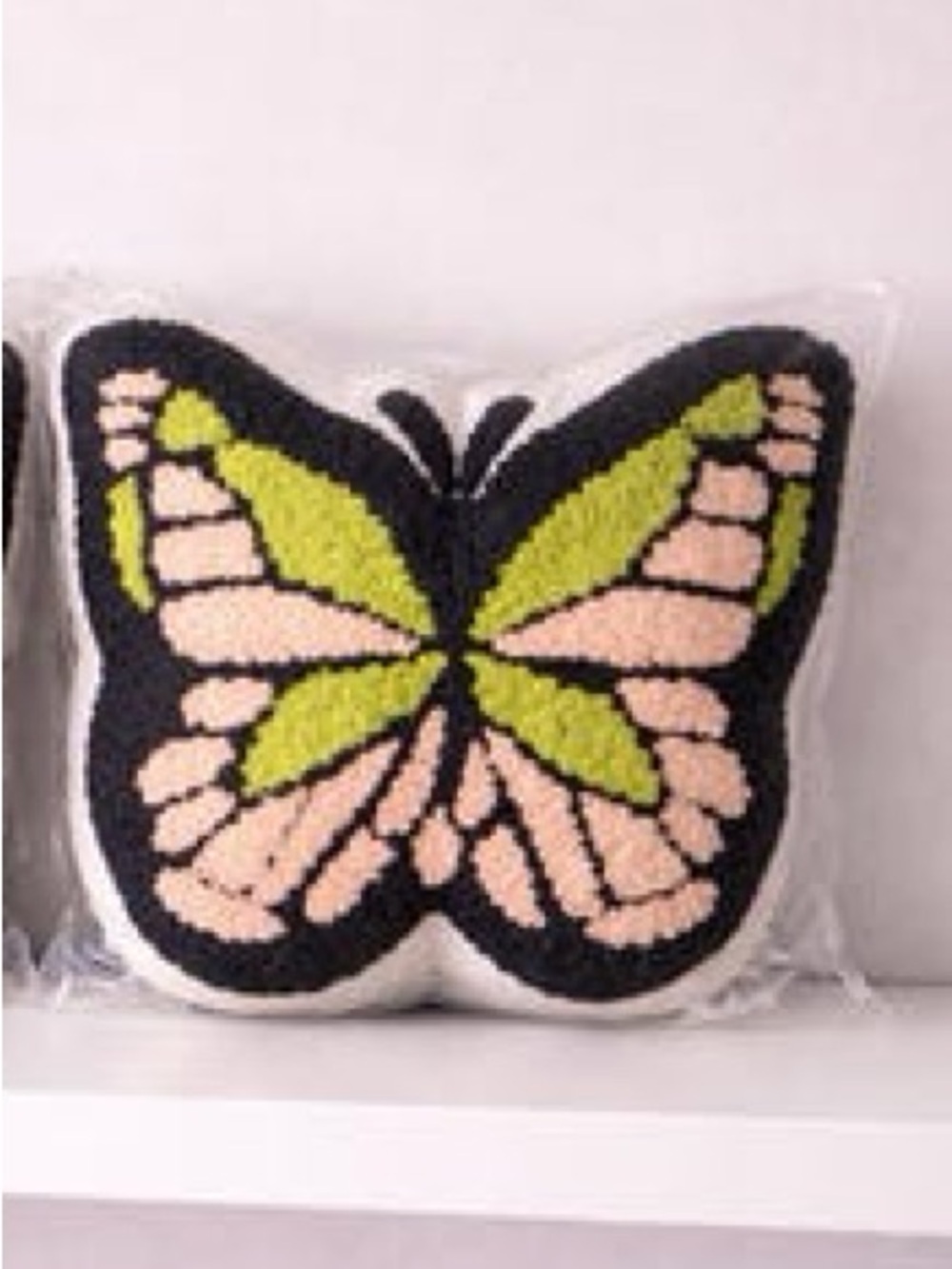 Butterfly throw pillow